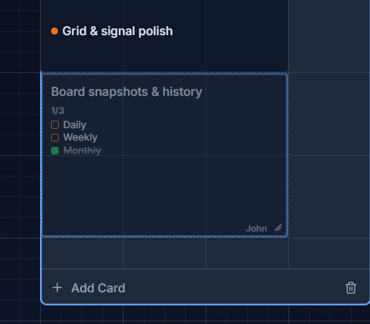 A cut card shown at reduced opacity, ready to be pasted elsewhere